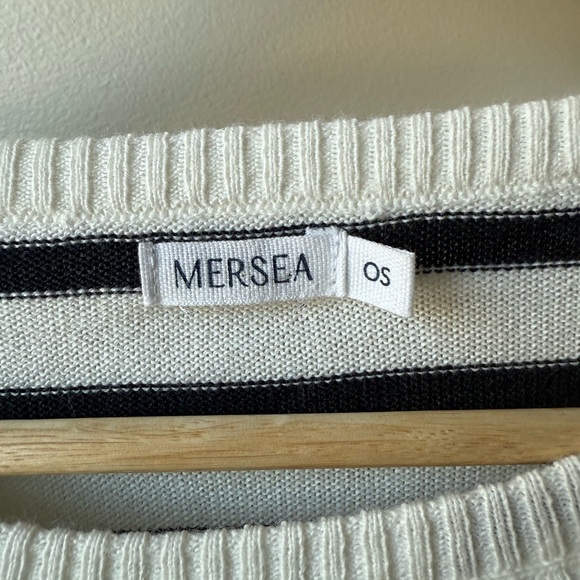 MERSEA Catalina Crewneck Sweater Striped Oversized Baggy Coastal One Size OS - Picture 6 of 6